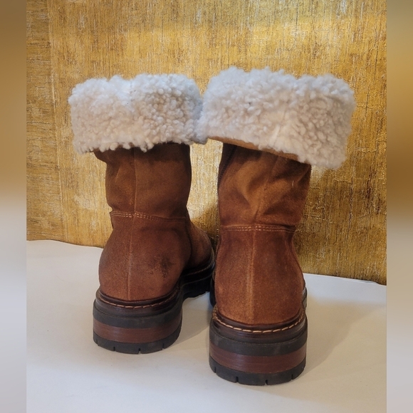 Shearling Cuff Ankle Boots Celtic & Co Women's Size 40 - Picture 8 of 11